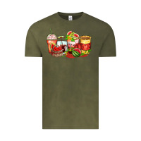 Vintage Olive watermelon farm fresh coffee cups Vintage Tee - Zillion Design Studio
