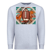 Heather Grey american football serape glittertumbler Premium Sweatshirt - Jasminsmagicworld