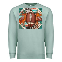 Seafoam american football serape glittertumbler Premium Sweatshirt - Jasminsmagicworld