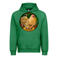 Emerald cochin rooster christmas Urban Hoodie - LillyAllenDesigns