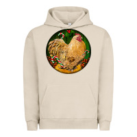 Pigment French Oak cochin rooster christmas Urban Hoodie - LillyAllenDesigns