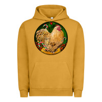 Pigment Peanut Butter cochin rooster christmas Urban Hoodie - LillyAllenDesigns