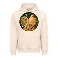 Sandshell cochin rooster christmas Urban Hoodie - LillyAllenDesigns
