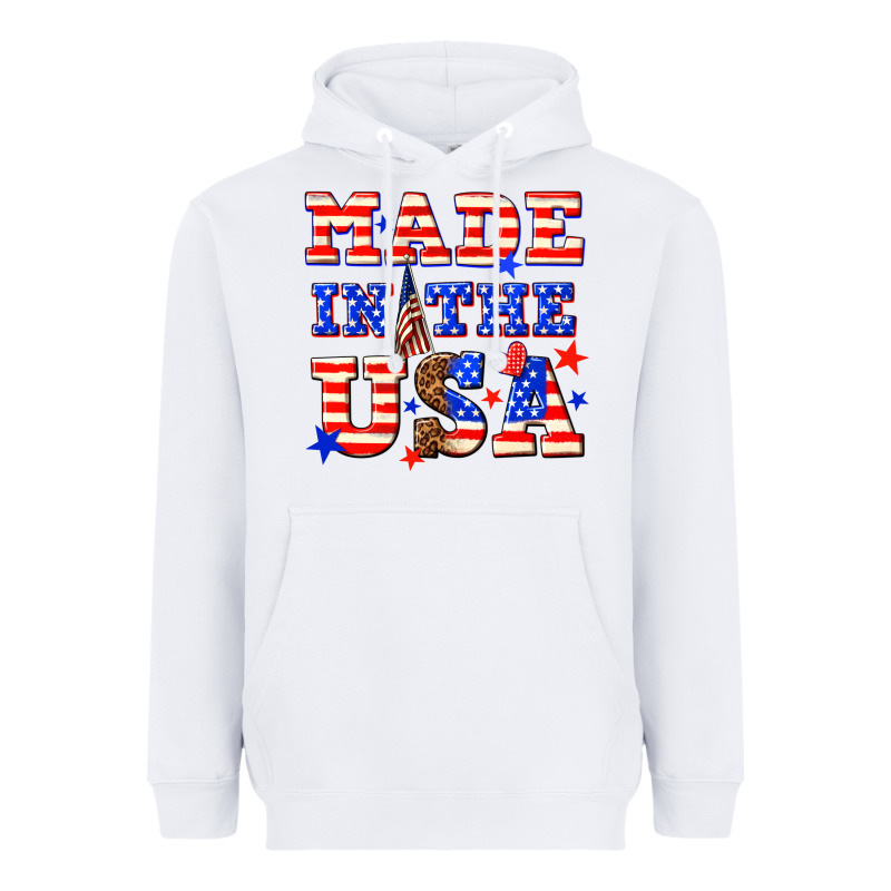 Made In The Usa Heavyweight Hoodie by NancyCooperArtShop | Teevron