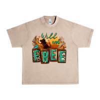 French Oak wild and free cowgirl horse desert Urban Heavy Tee - Zillion Design Studio