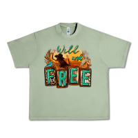 Oil Green wild and free cowgirl horse desert Urban Heavy Tee - Zillion Design Studio