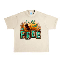 Sandshell wild and free cowgirl horse desert Urban Heavy Tee - Zillion Design Studio