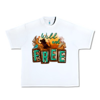 White wild and free cowgirl horse desert Urban Heavy Tee - Zillion Design Studio