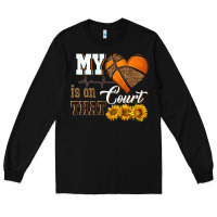 Black my heart is on that court Long Sleeve Tee - HRA Design Shop