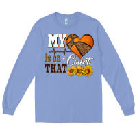 Colony Blue my heart is on that court Long Sleeve Tee - HRA Design Shop