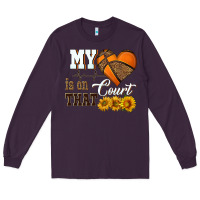 Plum my heart is on that court Long Sleeve Tee - HRA Design Shop