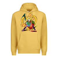 Antique Gold heart pencil Premium Hoodie - NancyCooperArtShop