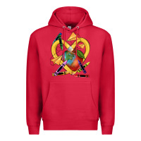 Cardinal heart pencil Premium Hoodie - NancyCooperArtShop