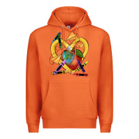Carrot heart pencil Premium Hoodie - NancyCooperArtShop