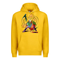 Lemon heart pencil Premium Hoodie - NancyCooperArtShop