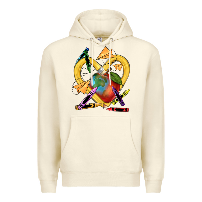 Heart Pencil Premium Hoodie by NancyCooperArtShop | Teevron