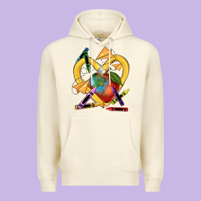 Heart Pencil Premium Hoodie Designed By Nancycooperartshop