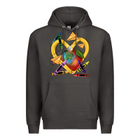 Smoke heart pencil Premium Hoodie - NancyCooperArtShop