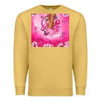 Antique Gold Breast Cancer diva Premium Sweatshirt - NancyCooperArtShop