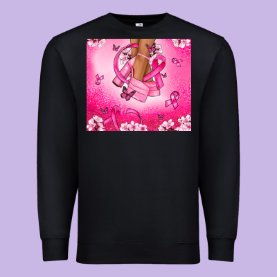 Breast Cancer Diva Premium Sweatshirt Designed By Nancycooperartshop