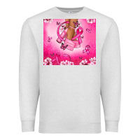 Oatmeal Heather Breast Cancer diva Premium Sweatshirt - NancyCooperArtShop