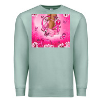Seafoam Breast Cancer diva Premium Sweatshirt - NancyCooperArtShop