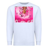 White Breast Cancer diva Premium Sweatshirt - NancyCooperArtShop