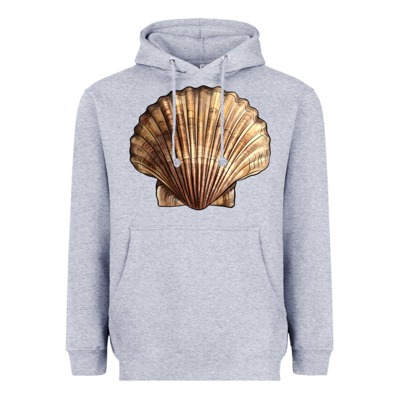 Japanese Scallop Shell Heavyweight Hoodie by LillyAllenDesigns | Teevron