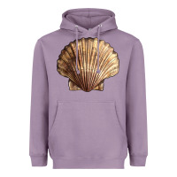 Lavender Japanese Scallop Shell Heavyweight Hoodie - LillyAllenDesigns