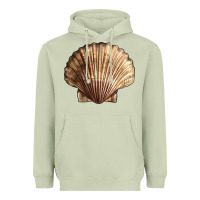 Matcha Japanese Scallop Shell Heavyweight Hoodie - LillyAllenDesigns