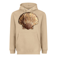 Mushroom Japanese Scallop Shell Heavyweight Hoodie - LillyAllenDesigns