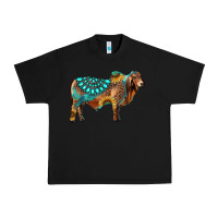Black brahman bull gemstone turquoise and sunflower Urban Heavy Tee - RanaPortraitStore