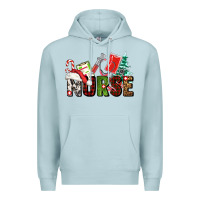 Blue Mist Christmas nurse Premium Hoodie - AdoDesignShop
