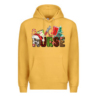 Mustard Christmas nurse Premium Hoodie - AdoDesignShop