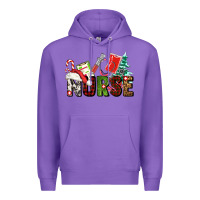 Purple Christmas nurse Premium Hoodie - AdoDesignShop