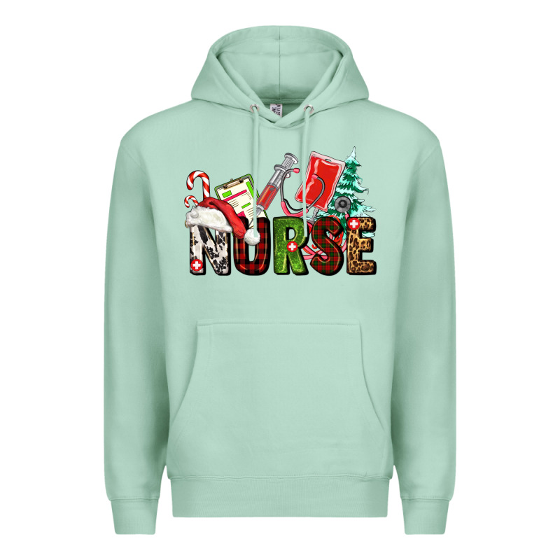 Christmas Nurse Premium Hoodie by AdoDesignShop | Teevron