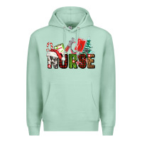 Seafoam Christmas nurse Premium Hoodie - AdoDesignShop