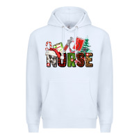 White Christmas nurse Premium Hoodie - AdoDesignShop
