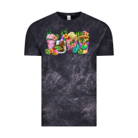 Cloud Black tropical coffee cups Vintage Tee - Zillion Design Studio