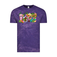 Cloud Purple tropical coffee cups Vintage Tee - Zillion Design Studio