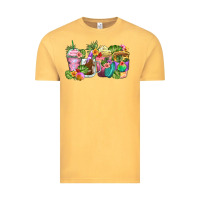 Vintage Mustard tropical coffee cups Vintage Tee - Zillion Design Studio