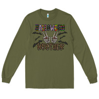 Army Green halloween brother Long Sleeve Tee - CowhideDigitalArt