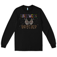 Black halloween brother Long Sleeve Tee - CowhideDigitalArt