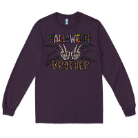 Plum halloween brother Long Sleeve Tee - CowhideDigitalArt