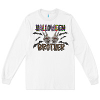 White halloween brother Long Sleeve Tee - CowhideDigitalArt
