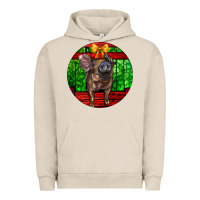 Pigment French Oak christmas pig Urban Hoodie - LillyAllenDesigns