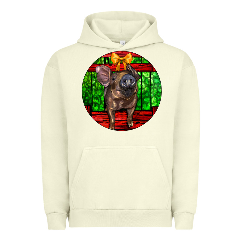 Christmas Pig Urban Hoodie by LillyAllenDesigns | Teevron
