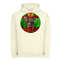 Pigment Pistachio christmas pig Urban Hoodie - LillyAllenDesigns