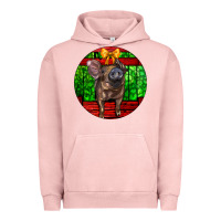 Pigment Salmon christmas pig Urban Hoodie - LillyAllenDesigns