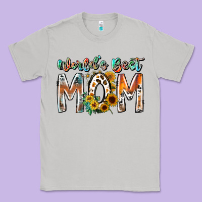 World Is Best Mom Classic Tee Designed By Racoondesign